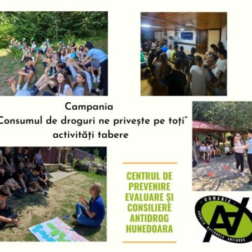 Activități pentru prevenirea consumului de alcool și droguri în taberele școlare și casele de tip familial din județul Hunedoara