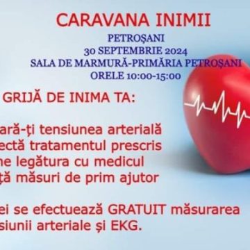 Caravana Inimii ajunge luni, 30 septembrie, la Petroșani
