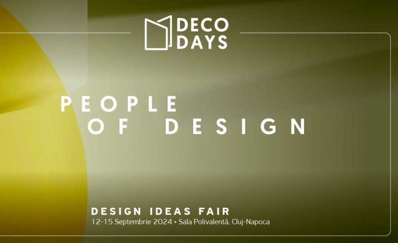 A noua ediție DECO Days, People of Design are loc între 12-15 septembrie la Cluj-Napoca și reunește cele mai cunoscute nume din arhitectură și design interior