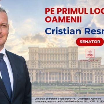 Cristian Resmeriță – un senator pentru Valea Jiului, un senator pentru județul Hunedoara