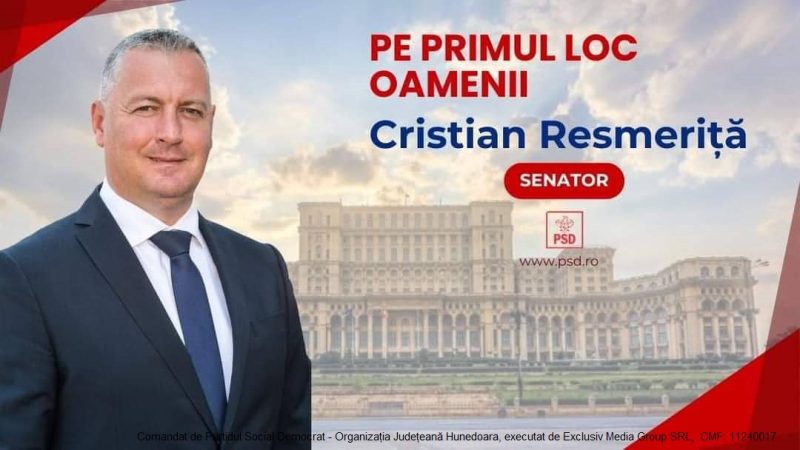 Cristian Resmeriță: „Am învățat de la tatăl meu că nu trebuie să promit decât ceea ce știu sigur că pot să fac pentru oameni!”