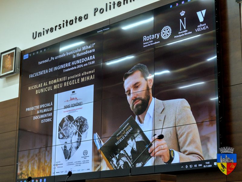 „Istoria Regalităţii în şcoli” a fost prezentată la Hunedoara de Nicolae al României