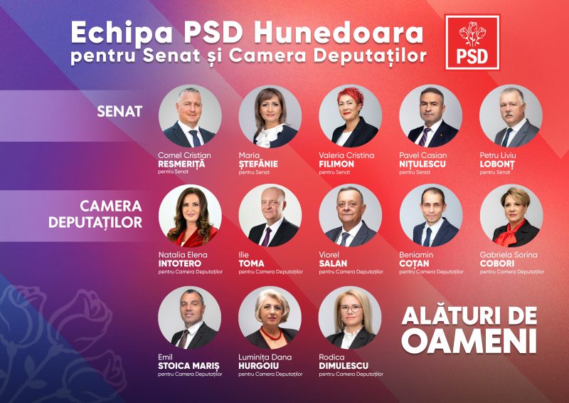 Președintele Laurențiu Nistor susține candidații PSD Hunedoara pentru Parlamentul României (PE)