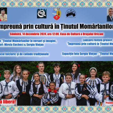 Descoperiți „Ținutul Momârlanilor în versuri și imagini”, într-un eveniment de gală, cu spectacol folcloric, expoziție foto, lansare de carte și revistă, la Uricani