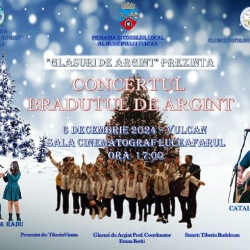 ”Brăduțul de argint” împodobit de Ileana Berki, la început de decembrie la Vulcan, cu glasuri de copii