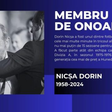 Omagiu special pentru corvinistul Dorin Nicșa: membru de onoare post-mortem al AJF Hunedoara