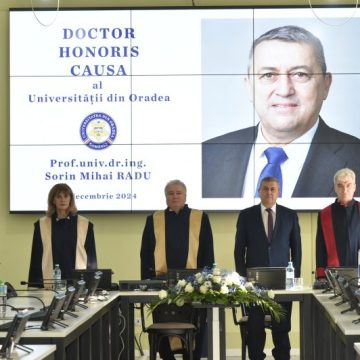 Universitatea din Oradea i-a decernat titlul de „Doctor Honoris Causa” rectorului Universității din Petroșani, Sorin Mihai Radu