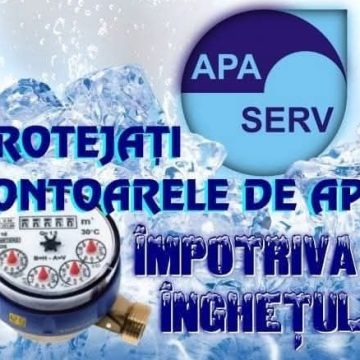 Avertisment de la Apa Serv Valea Jiului: Protejați apometrele împotriva înghețului!