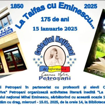 „La taifas cu Eminescu…” la Biblioteca Universității din Petroșani