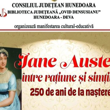 Jane Austin, omagiată de Biblioteca județeană „Ovid Densușianu” Hunedoara-Deva la 250 de ani de la naștere