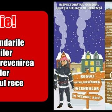Recomandările pompierilor pentru evitarea incendiilor