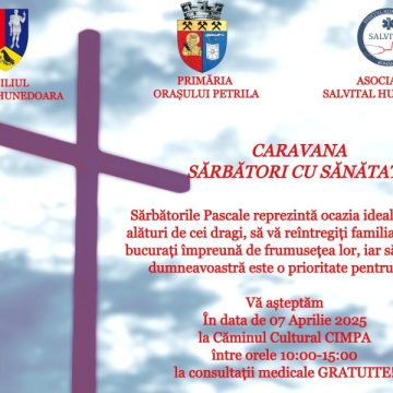 Locuitorii din Petrila sunt invitați la o evaluare medicală gratuită