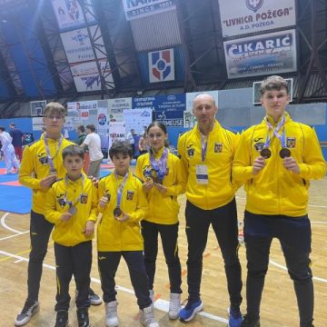 Două medalii de aur și cinci de bronz pentru sportivii Poli Karate, în Serbia