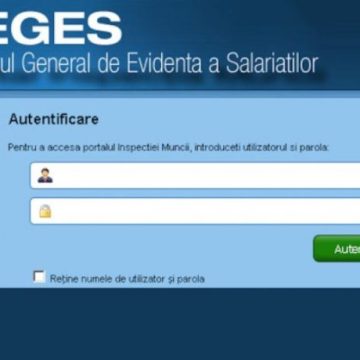Noul registru general de evidenţă a salariaţilor REGES – ONLINE este operațional