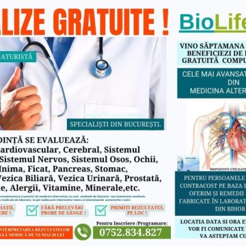 Investigații medicale gratuite pentru vulcăneni
