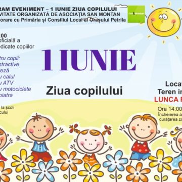 Primăria Petrila și Asociația San Montan promit o zi a copiilor cu totul și cu totul specială