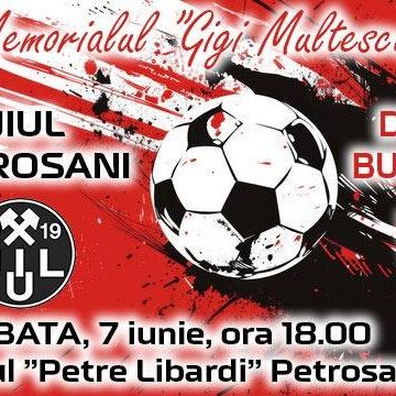 Stadionul „Jiul” Petroșani găzduiește prima ediție a Memorialului „Gigi Mulțescu” la fotbal
