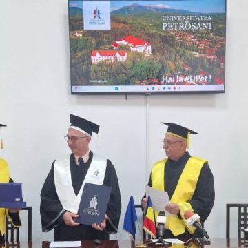 Dr. Christian Arbez, director al Camerei de Comerț din Belfort (Franța), Doctor Honoris Causa al Universității din Petroșani