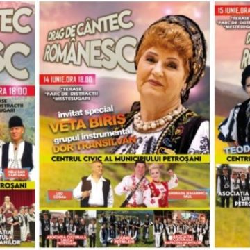 Trei zile cu „Drag de cântec românesc” la Petroșani