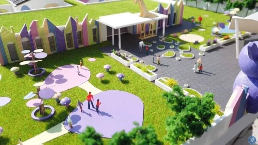 O creșă nouă, modernă și atractivă se construiește pe strada Tineretului din Lupeni