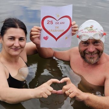 Ancuța și Avram Iancu, nuntă de argint pe apă, la km 166 pe râul Main