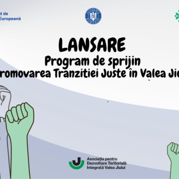 ADTI VJ lansează Programul „Promovarea Tranziției Juste în Valea Jiului”. Sprijin pentru societatea civilă și grupuri informale.