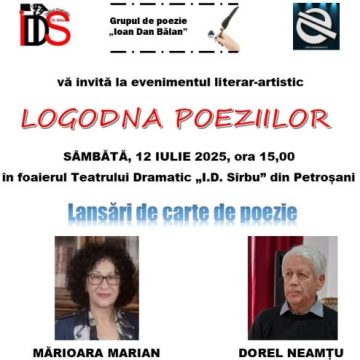 „Logodna poeziei”, un recital poetic cu lansări de carte la Petroșani