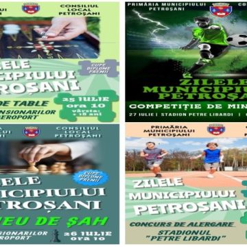 Încep zilele sportive ale municipiului Petroșani