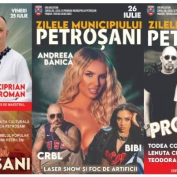 Trei zile de muzică și distracție la ”Zilele Municipiului Petroșani”