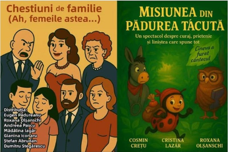 Două valoroase spectacole în premieră deschid noua stagiune a Teatrului de Artă din Deva
