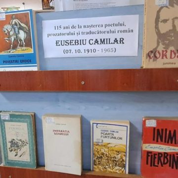 Scriitorul Eusebiu Camilar omagiat la Biblioteca municipală „Valeriu Butulescu” din Petroșani