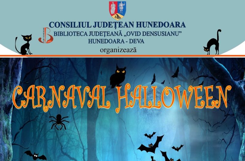 Carnaval de Halloween la Biblioteca județeană „Ovid Densușianu” din Deva
