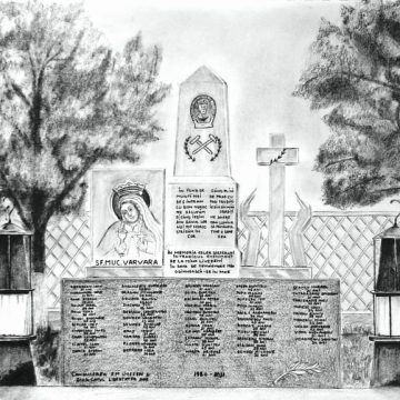 Comemorare a eroilor mineri căzuți în explozia din noiembrie 1980 de la Mina Livezeni