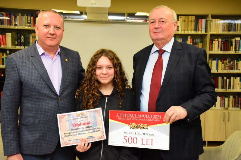 În luna decembrie „Premiul pentru excelență – Cel mai fidel cititor” a ajuns la Mona-Lisa Deteșan din Gurasada
