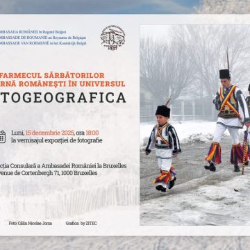 Farmecul sărbătorilor de iarnă româneşti în universul „Fotogeografica” se arată în Capitala Europei, la Bruxelles