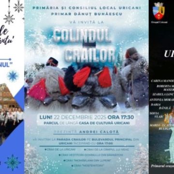 Sărbători de iarnă cu colinde și bucurie în comunitatea locală de la Uricani
