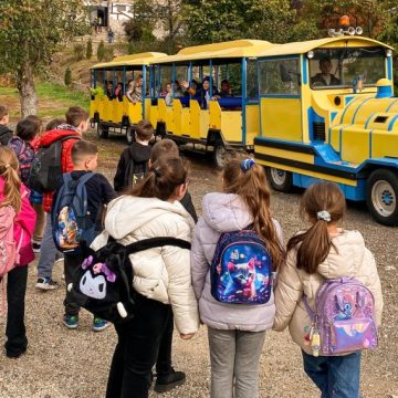 Un trenuleț turistic a ajuns în Valea Jiului