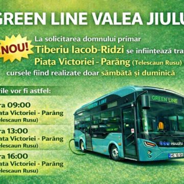 Linie de transport ”Green Line Valea Jiului” spre stațiunea Parâng