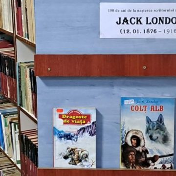 Jack London, omagiat printr-o expoziție de carte la Biblioteca Municipală „Valeriu Butulescu” Petroșani