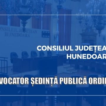 Anunț convocator ședința CJH din 30 ianuarie 2026