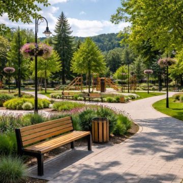 644015243_34476350531978324_2101999924306876767_n Spații verzi și alei pietonale, realizate cu bani europeni pe platoul fostei Mine Aninoasa