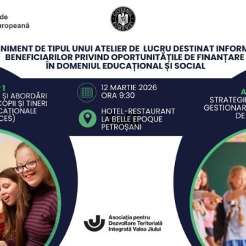 649582082_881779028188877_2290628386733376268_n Atelier de informare privind oportunitățile de finanțare în domeniul educațional și social, la Petroșani