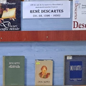 Rațiunea ca temelie a existenței: René Descartes la 430 de ani de la naștere, celebrat la Biblioteca Municipală Valeriu Butulescu Petroșani