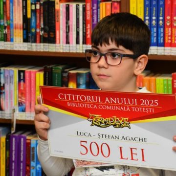 Luca-Ștefan Agache din Totești este „Cel mai fidel cititor” al lunii martie în județul Hunedoara