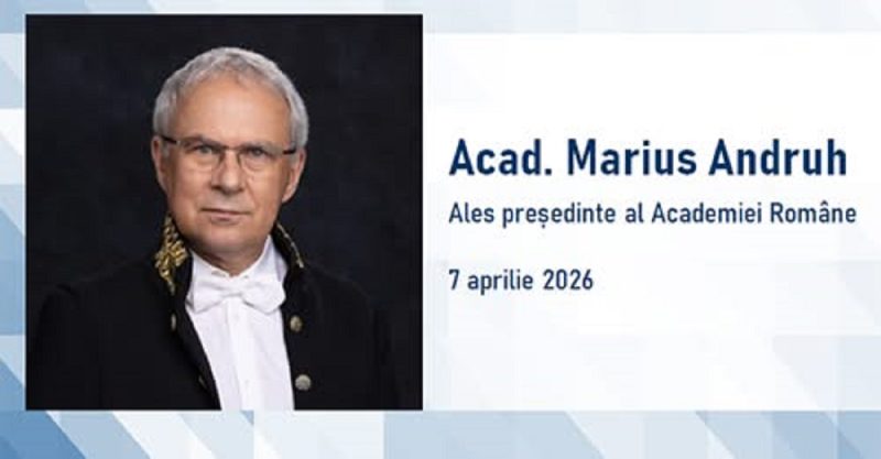 Academicianul Marius Andruh a fost ales președinte al Academiei Române. Acesta va prelua funcția în data de 22 aprilie 2026.