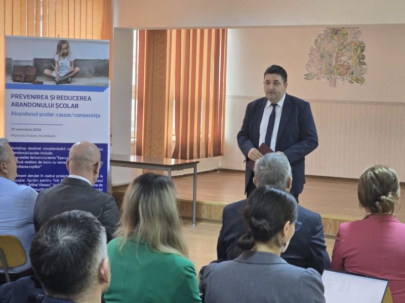 Liceul Tehnologic „Mihai Viteazu” Vulcan derulează un important proiect european pe tema prevenirii și reducerii abandonului școlar