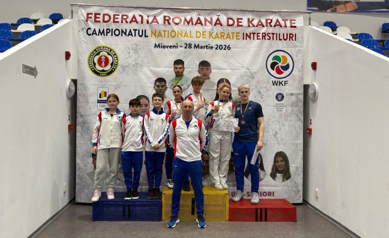Poli Karate Petroșani pe locul 8 pe cluburi la Campionatul Național de Karate Interstiluri – Mioveni