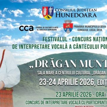 Tineri rapsozi ai cântecului popular, pe scena Festivalului-Concurs Național de Interpretare Vocală a Cântecului Popular Românesc „Drăgan Muntean”