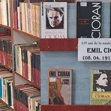 La Petroșani, Biblioteca ,,Valeriu Butulescu” celebrează 115 ani de la nașterea lui Emil Cioran, filosoful lucidității incomode