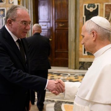 Europarlamentarul hunedorean Iuliu Winkler în audiență la Papa Leon al XIV-lea